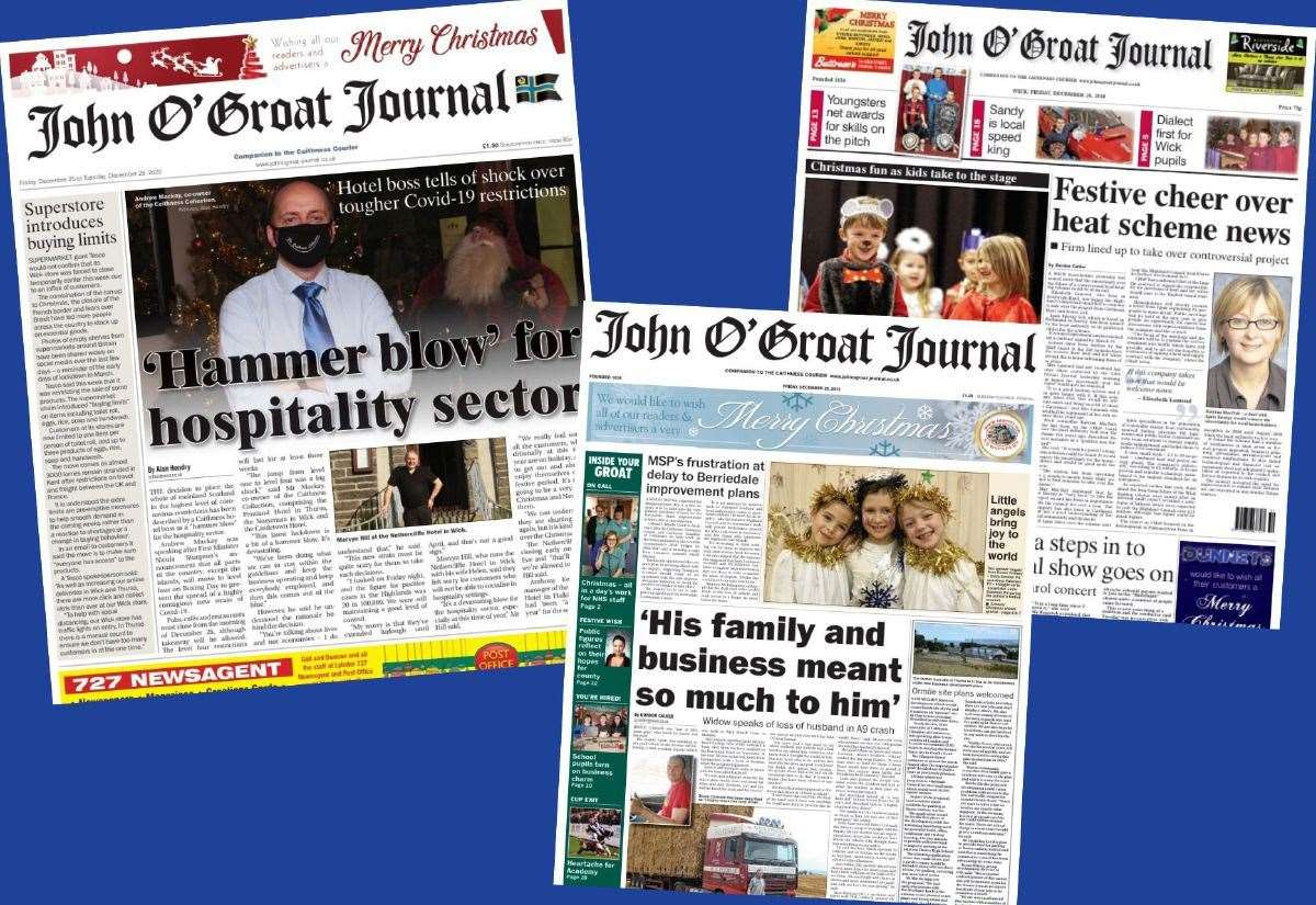 Christmas covid restrictions a ‘hammer blow’, Wife pays tribute to lorry driver, and Wick heating scheme hope