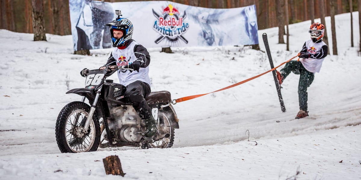 Motoskijöring Is a Perfectly Dangerous Form of Winter Motorsport
