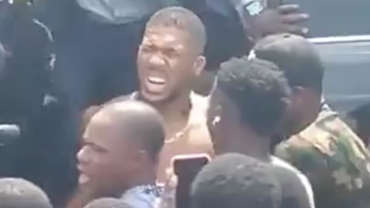 Anthony Joshua 'is stable', officials confirm after he was pulled from crumpled wreckage of car crash in Nigeria that killed two 'foreign nationals' in the same vehicle as him