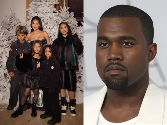 Kim Kardashian and Kanye West reportedly spent Christmas together with children