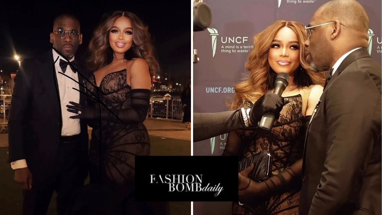 You Ask, we answer! Dr. Karri Bryant Attended the UNCF Mayor’s Masked Ball Alongisde Jamal Bryant in a Black Jazella Francesca Embellished Gown