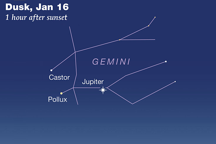 This Week's Sky at a Glance, January 9 – 18