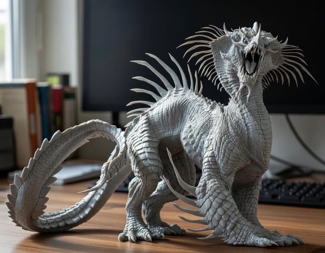 Razorback Whiptail sculpted in Zbrush