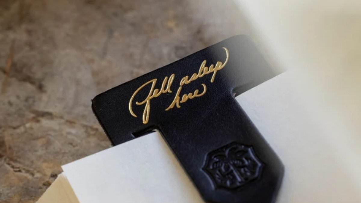 Meghan launches $18 leather bookmark