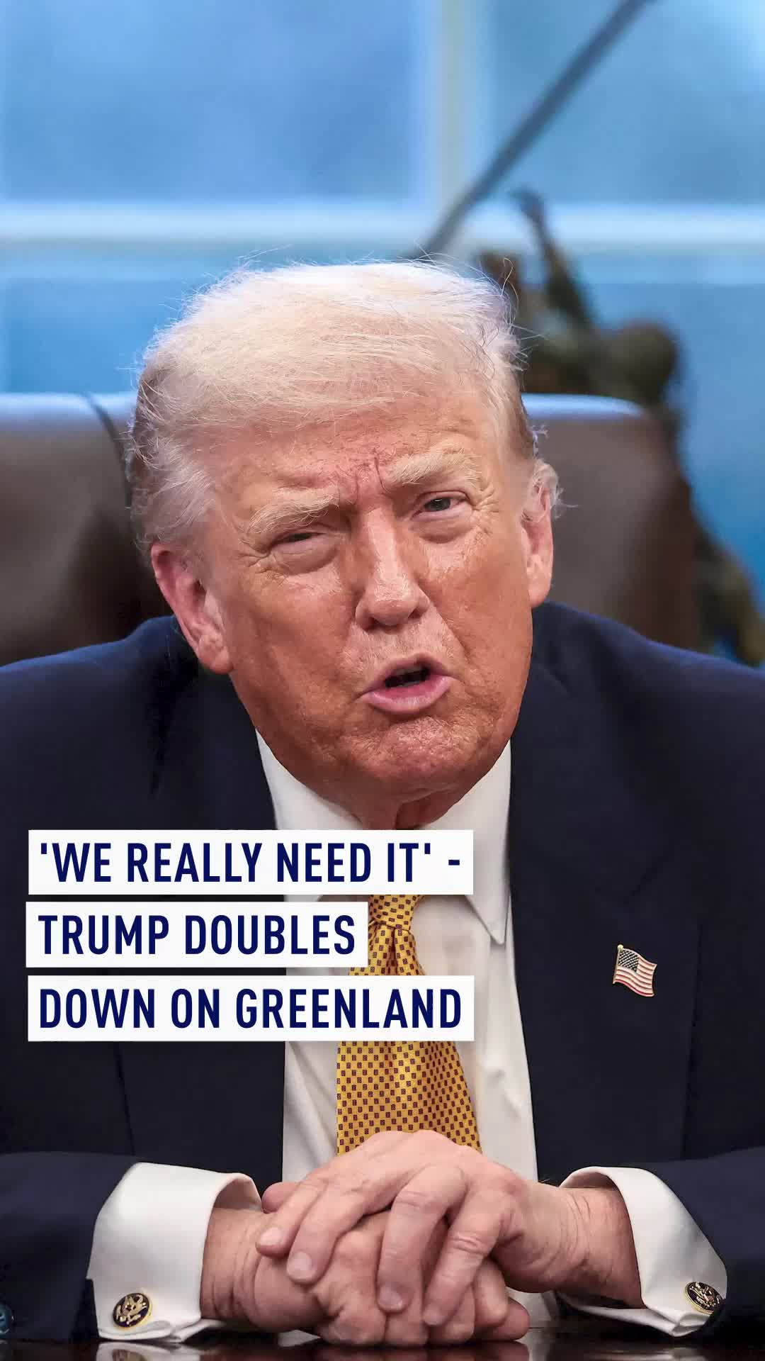 President Donald Trump reiterated that the US needs Greenland and that Denmark cannot be relied upon to protect the island, even as he said that "something will work out" with respect to the future governance of the Danish overseas territory. The remarks, which came after a high-stakes meeting between U.S., Danish and Greenlandic officials, indicates that there are still fundamental differences between how Washington, Copenhagen and Nuuk see the political future of the island. "Greenland is very important for national security, including of Denmark," Trump told reporters in the Oval Office. #GreenlandCrisis #USPolitics #Denmark #NATO