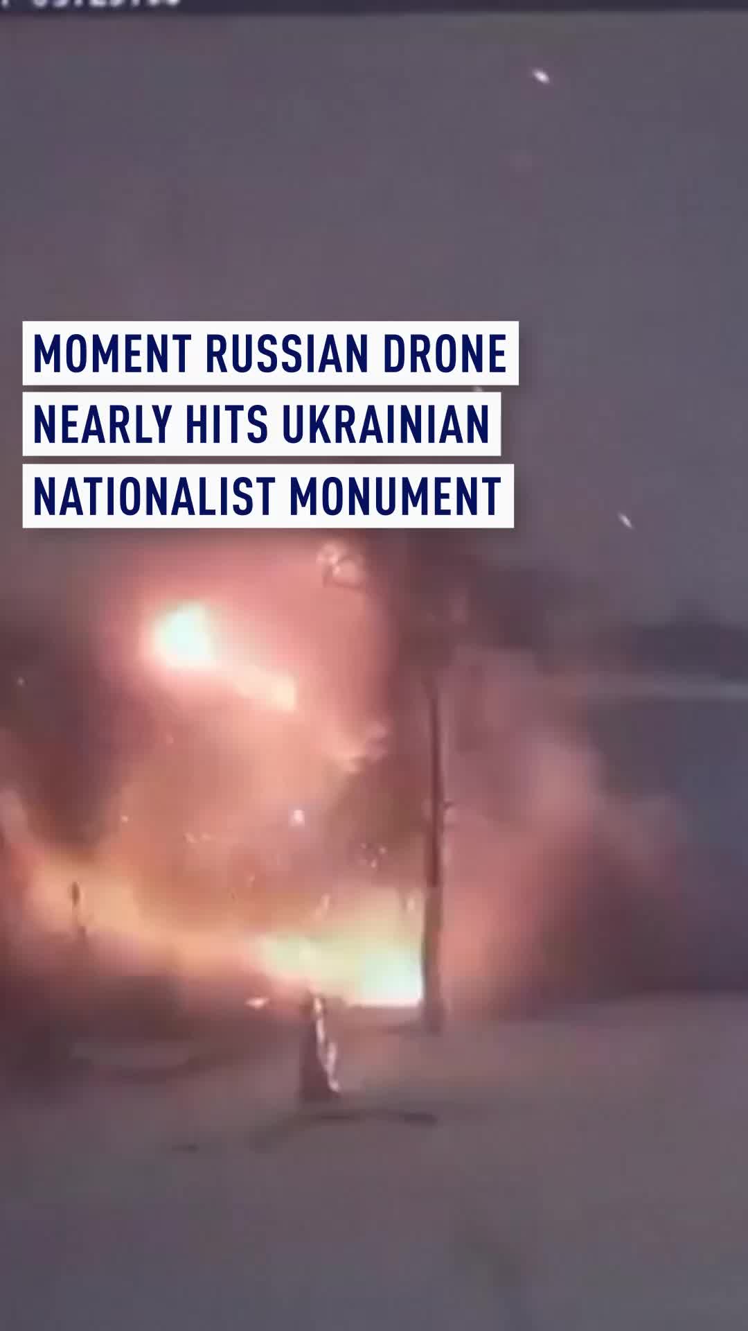 A Russian drone nearly struck Lviv’s Stepan Bandera monument, landing on a nearby playground. The blast injured a city worker and reignited debates over Bandera’s legacy - a figure tied to Ukraine’s WWII resistance and Moscow’s “denazification” claims. #Ukraine #RussiaUkraine #Lviv #drone