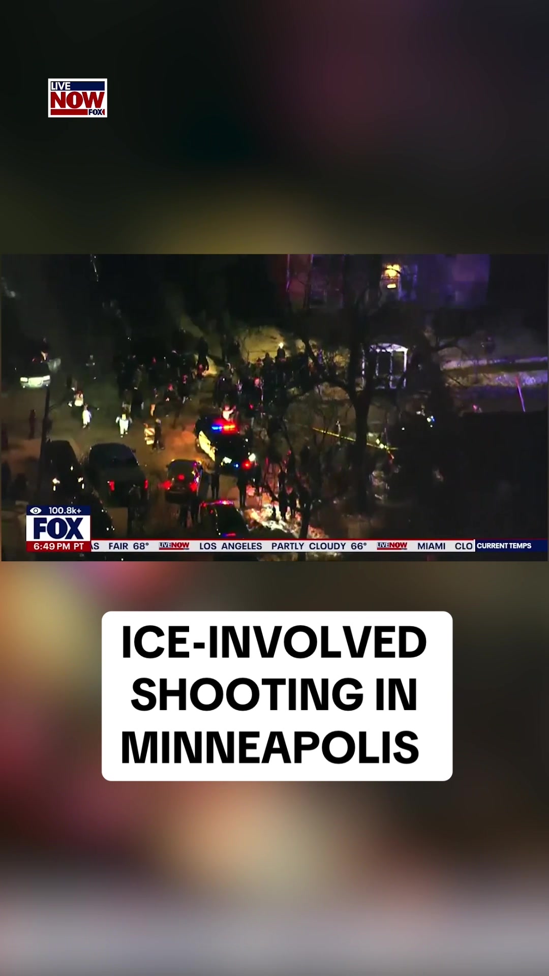 Officials confirmed a shooting involving a federal law enforcement officer took place Wednesday in Minneapolis, one week after an ICE officer fatally shot Renee Good. The Department of Homeland Security, in a statement, said federal officers were conducting "a targeted traffic stop" of an "illegal alien from Venezuela" prior to the shooting. Protesters later gathered near the scene, where authorities deployed chemical irritants.