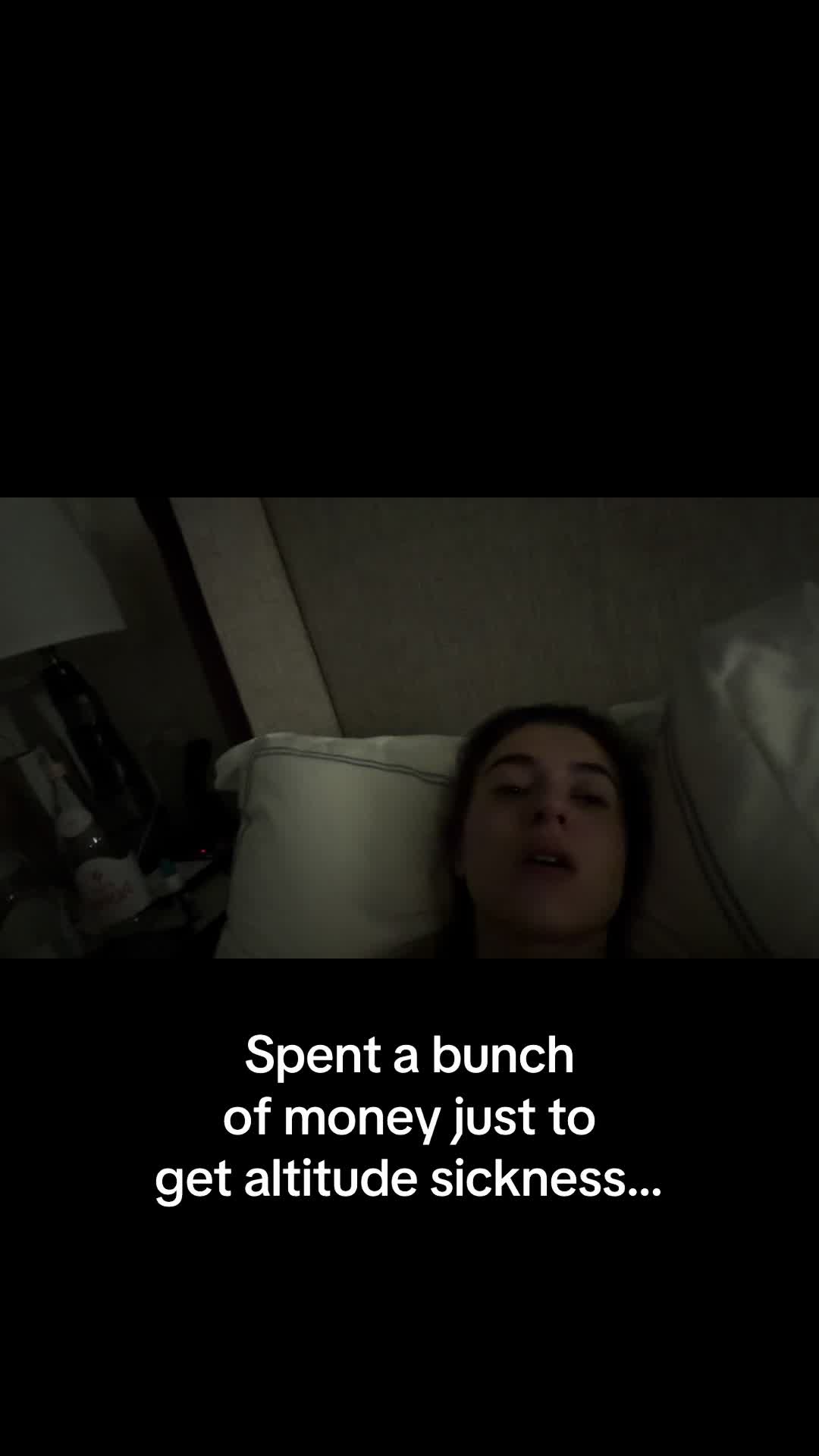 Not a happy camper… Colorado always kicks my ass… idk why but every time I go there I get super sick:(