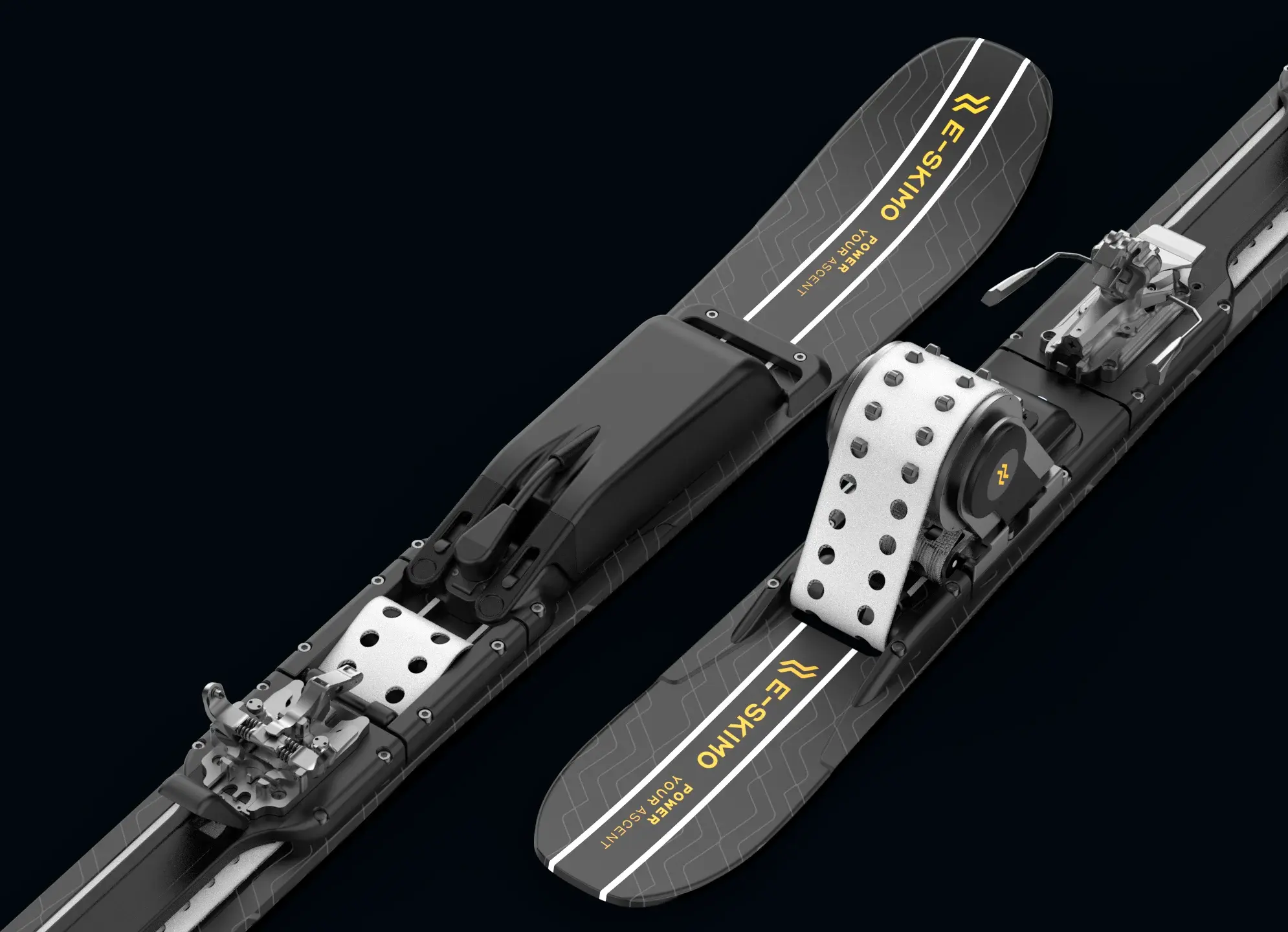 E-Skimo, the world’s first powered skis, hit the slopes