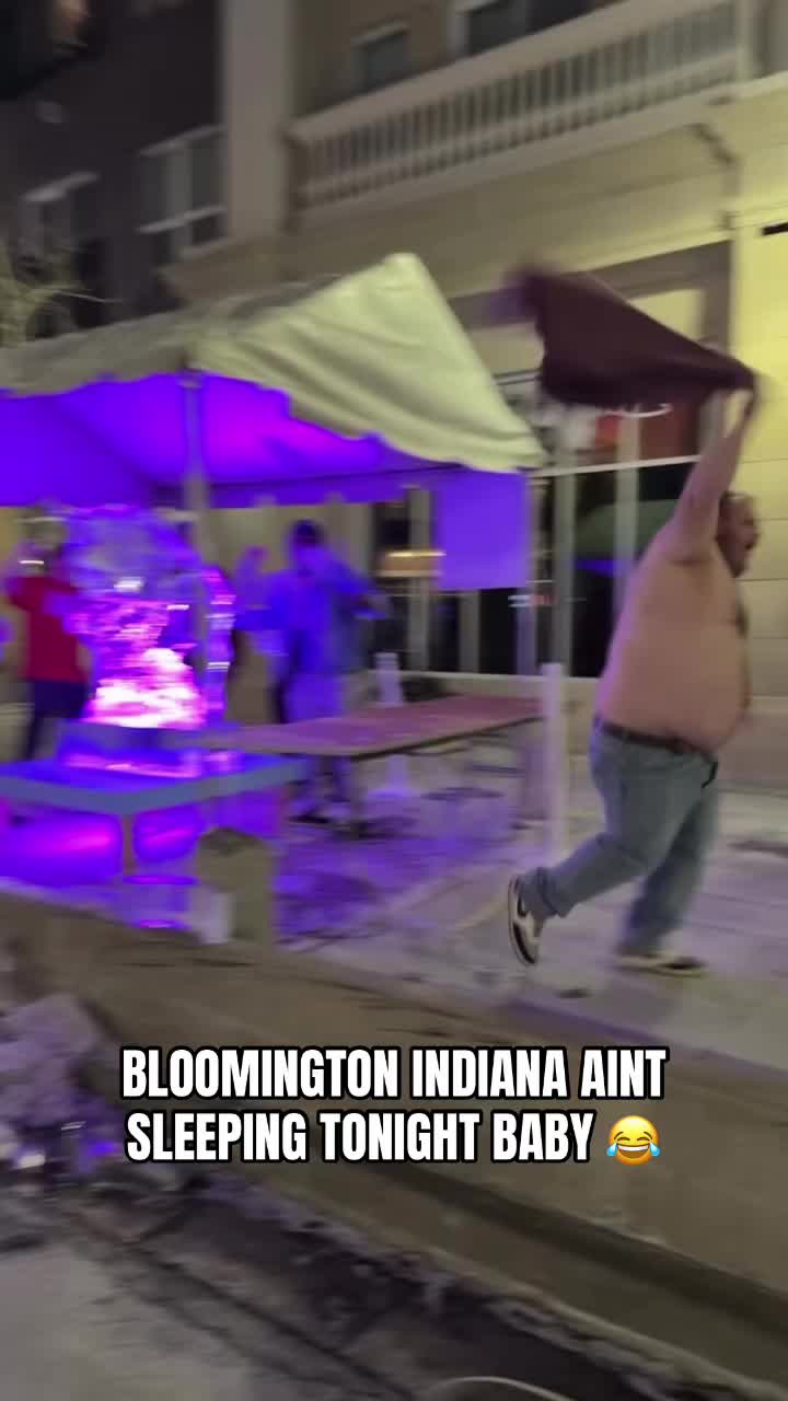 INDIANA IS YOUR 2026 NATIONAL CHAMPIONS 🫡 @Barstool U (🎥:Blakestraub/ig) #collegefootball #indiana #bloomington
