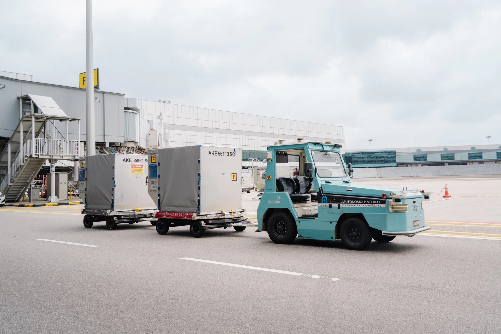 Changi Airport turns to driverless tractors to boost tarmac productivity