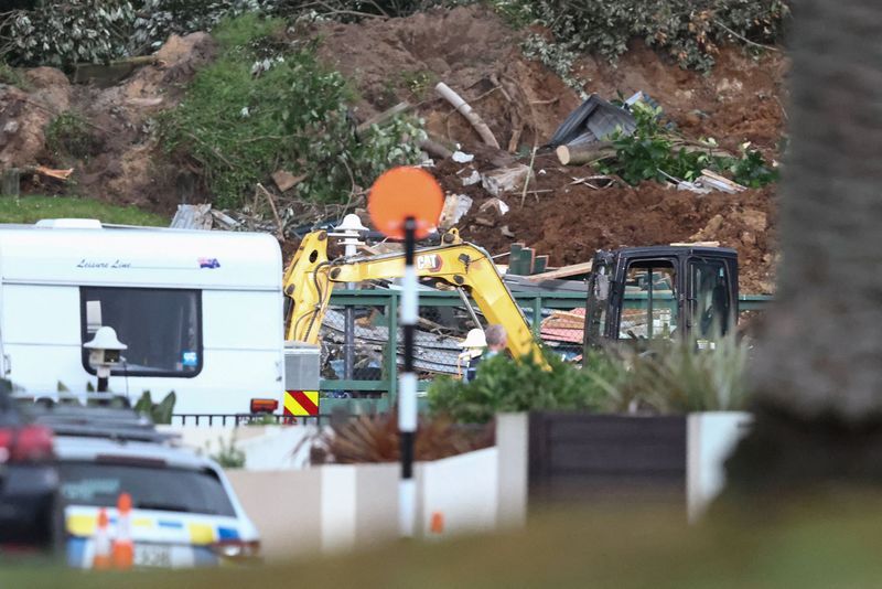 New Zealand continues hunt for victims at campground hit by landslide