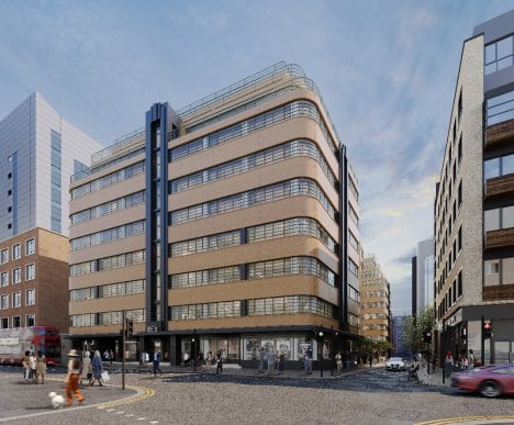 Art deco office building being transformed into hotel in City of London