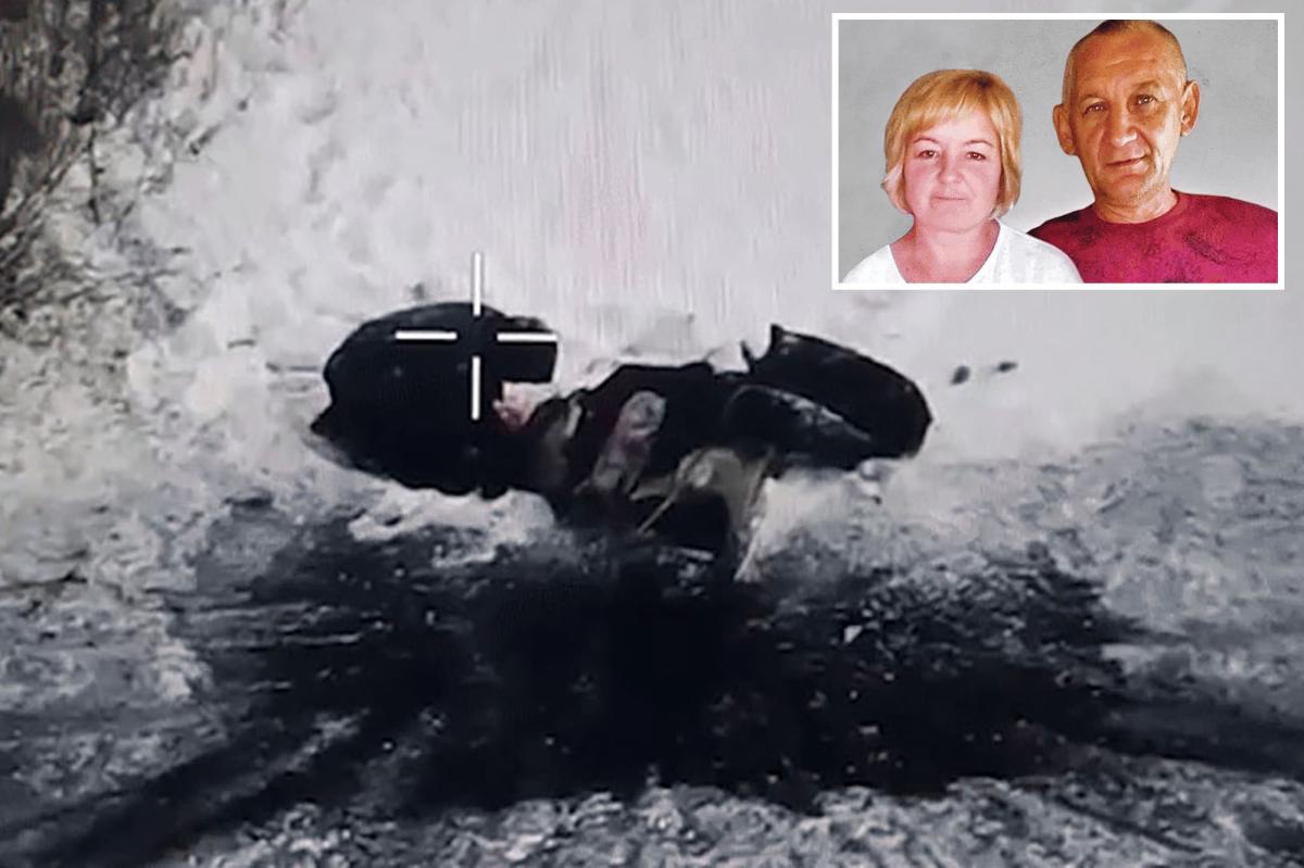 Ukrainian husband weeps beside childhood sweetheart's dead body --...