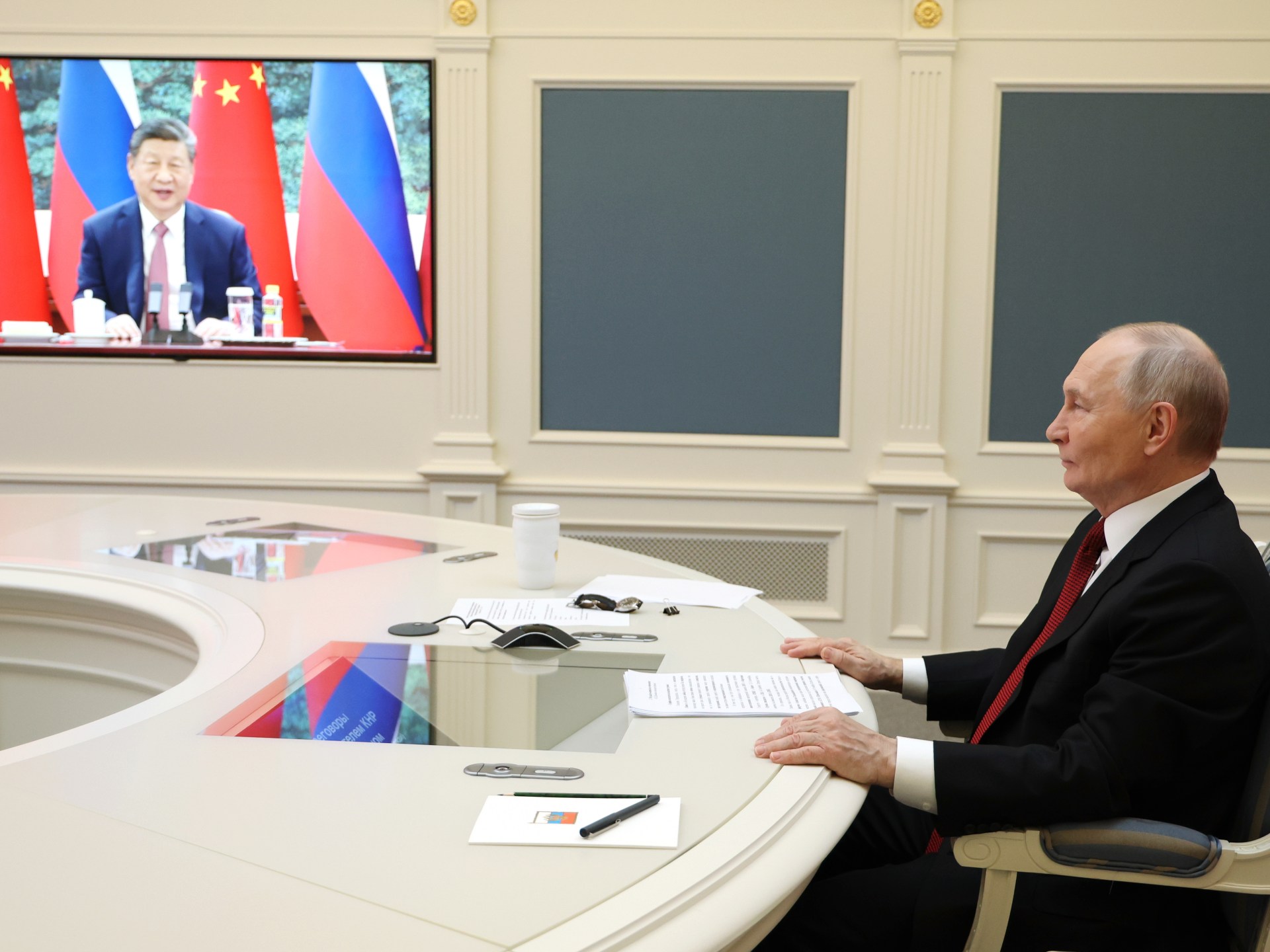 Russia’s Putin holds video call with China’s Xi