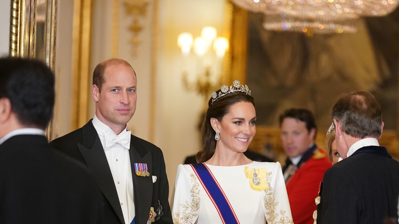 The Princess of Wales' next tiara moment? Kate Middleton expected to join Prince William at state banquet