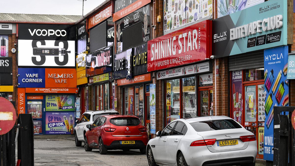 Welcome to Britain's vape capital: How FIFTY FOUR e-cigarette shops lining two streets in Manchester is a damning indictment of our high streets