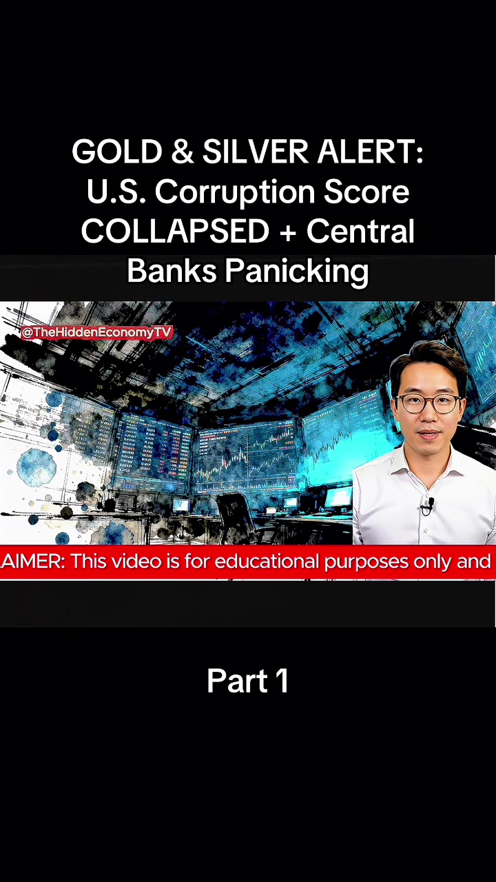 GOLD &amp; SILVER ALERT: U.S. Corruption Score COLLAPSED + Central Banks Panicking