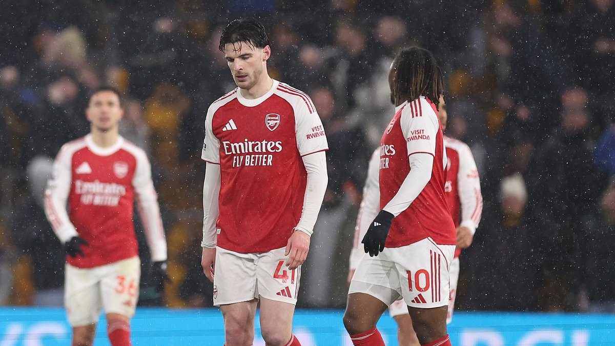Anxious Arsenal look panicked and haunted by previous failures - this draw with Wolves is a hammer blow to their title hopes and Mikel Arteta desperately needs one star to return to arrest the slump, writes IAN HERBERT