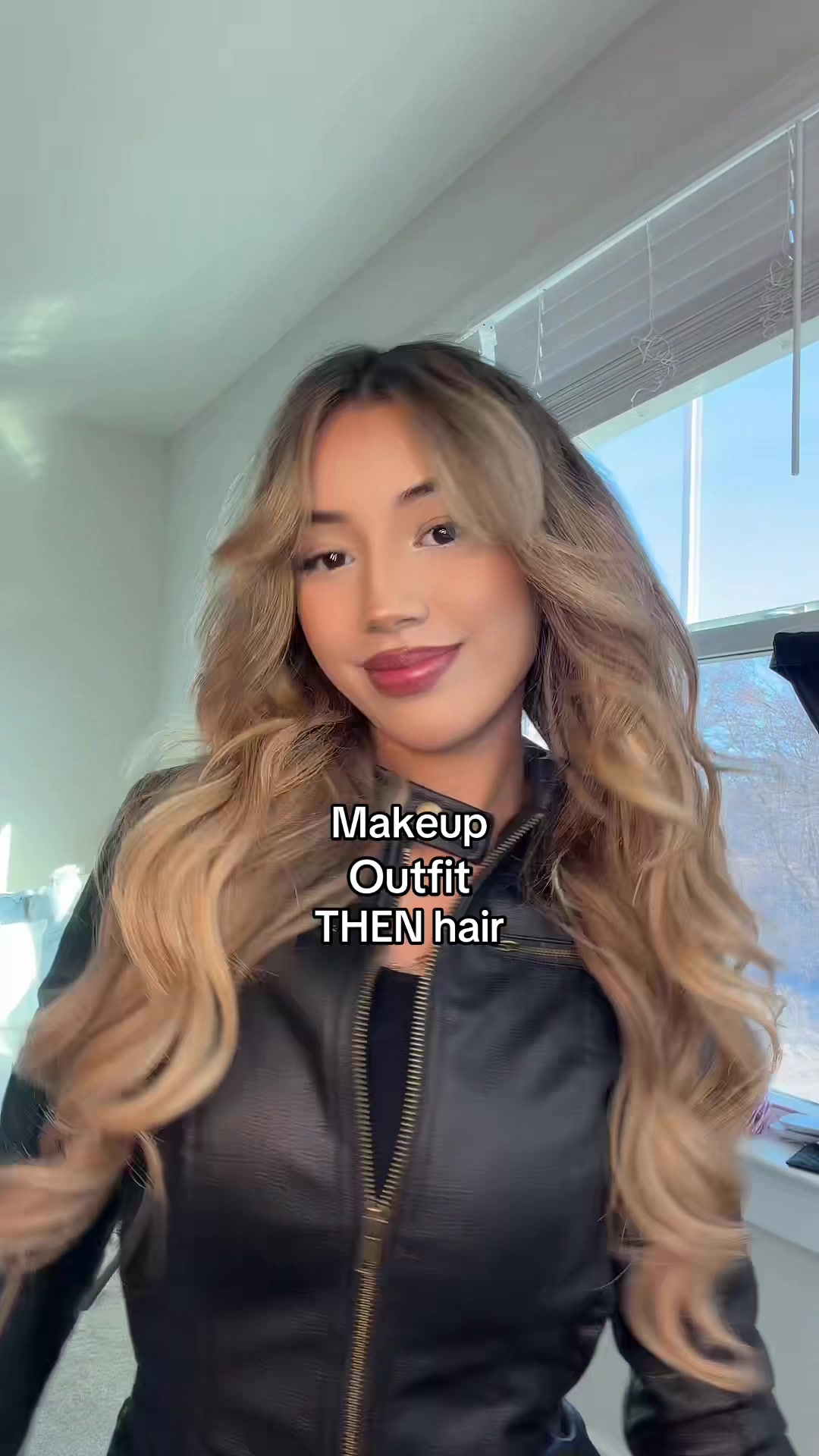 I feel like this is the ONLY right way…💀#grwm #makeup #outfit #hair #ootd