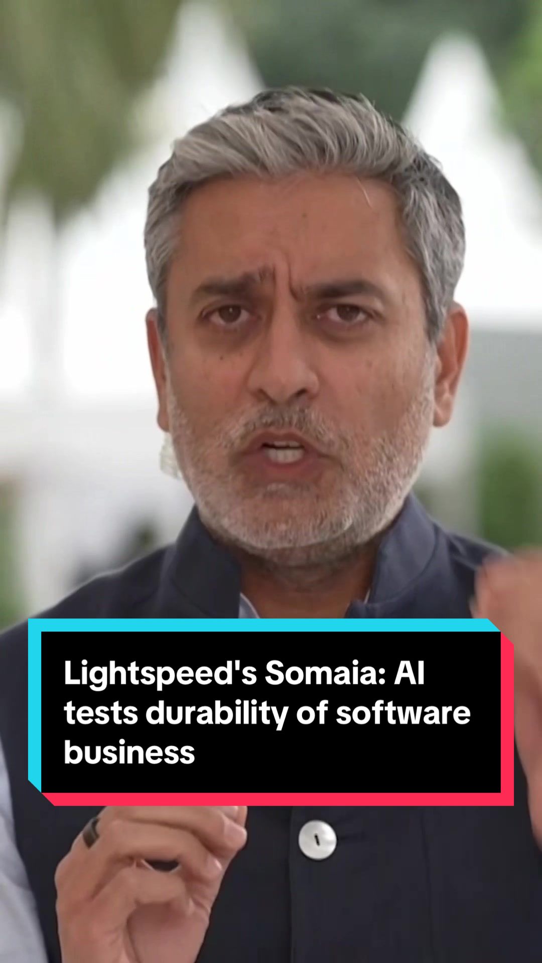 "You have to ask very clear questions about the durability of the prior generation of software businesses." Bejul Somaia, partner at Lightspeed, says investors are reassessing the resilience of software firms as AI progress accelerates. #AI #tech #business #software