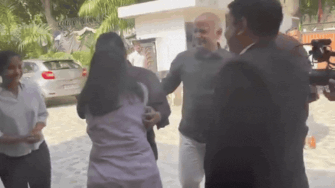 Watch: Teary Arvind Kejriwal's emotional moment with wife Sunita &amp; kids after relief in Delhi excise policy case