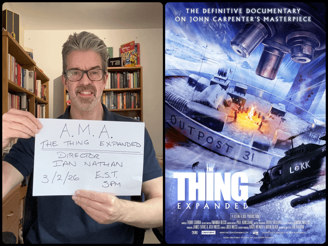Hey /r/movies! I am writer-director Ian Nathan. My new documentary, 'The Thing Expanded', will take an in-depth journey into the heart of John Carpenter's horror-masterpiece, 'The Thing' with insights from Kurt Russell, Guillermo del Toro, Eli Roth, and John Carpenter himself. Ask me anything!