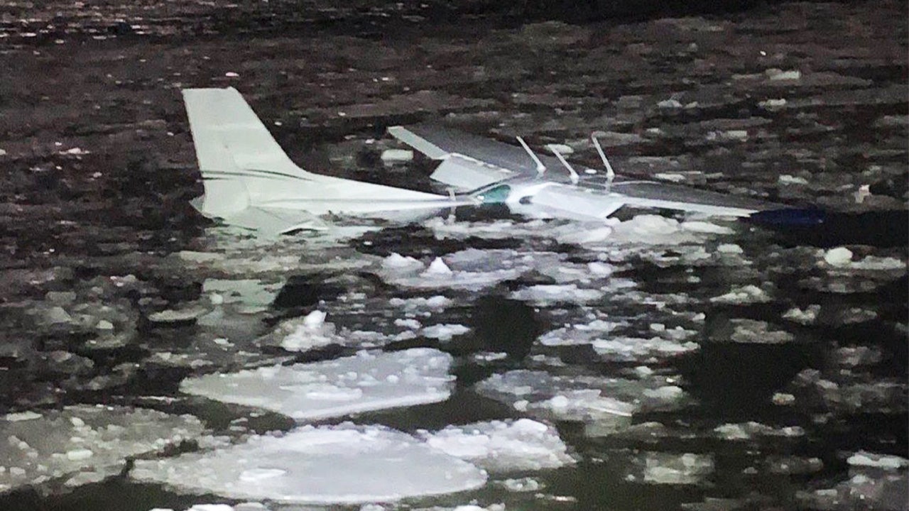 Pilot, passenger swim to safety after plane crashes into New York's Hudson River