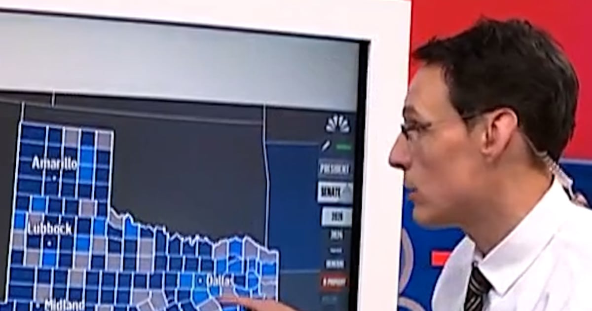 'Wow': Steve Kornacki reacts to incoming vote numbers in Texas
