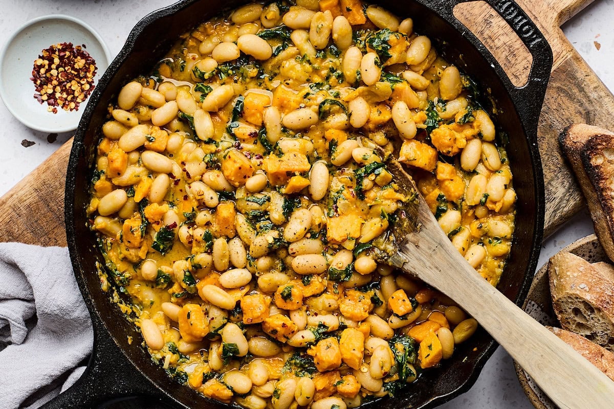 Sweet Potato White Bean Skillet