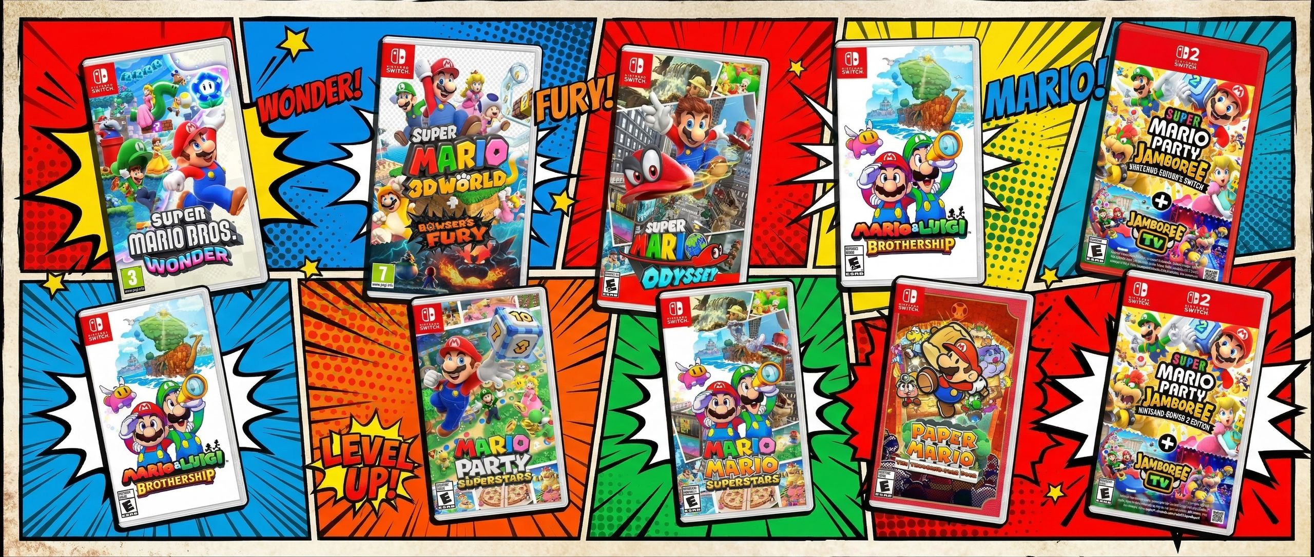 Wahoo! Save up to 50% on Mario Switch Games for Mario Day