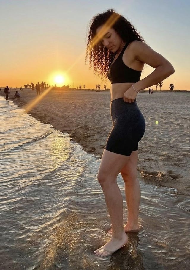 Prima corsetta in spiaggia dell'anno