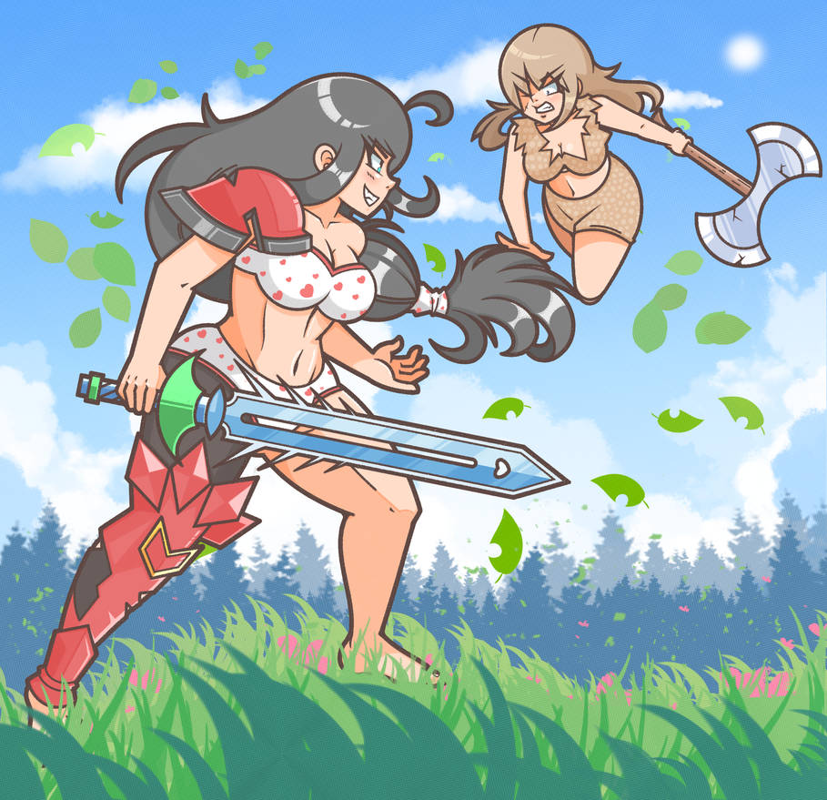 Comm: Kokoro VS Thera by XBuster-Zero on DeviantArt