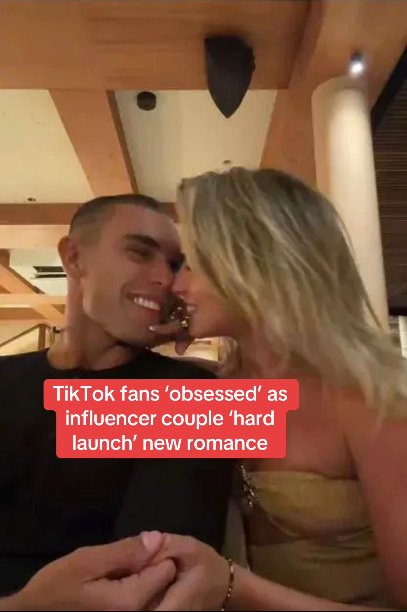 TikTok fans are 'obsessed' after an influencer couple hard-launched their romance. The pair sent followers into a total meltdown with this loved-up clip. Read the full story above. #hardlaunch #relationship #couplegoals