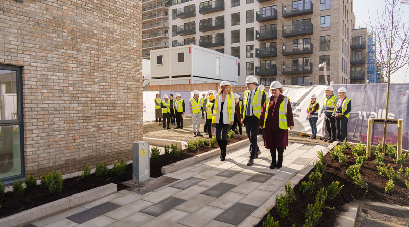 Minister Browne marks 725 homes milestone at Respond’s Rathborne development