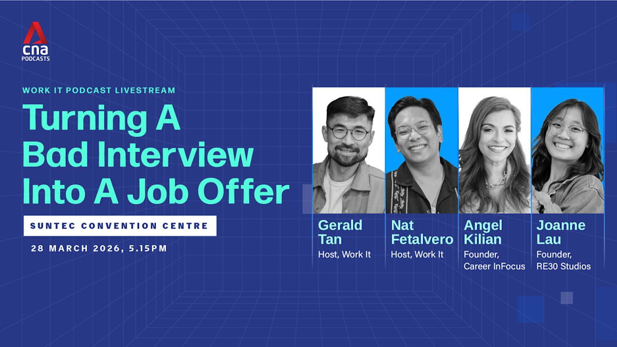 How to recover from a bad job interview: CNA's Work It Podcast goes live at Career Forward on Mar 28
