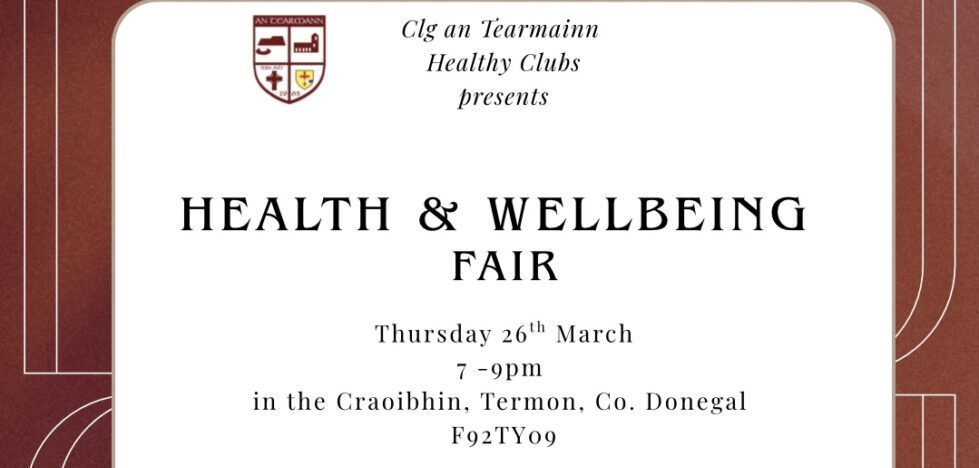 Termon to host community health &amp; wellbeing fair next week