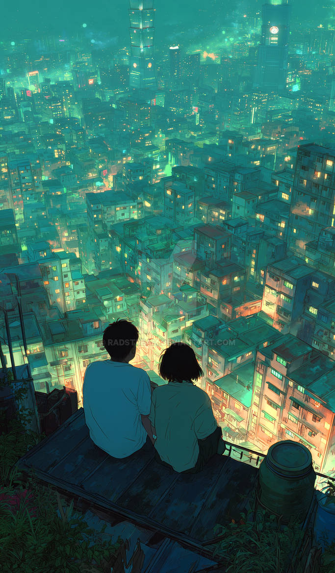 Quiet Rooftop View Over Taipei at Night by radstream on DeviantArt