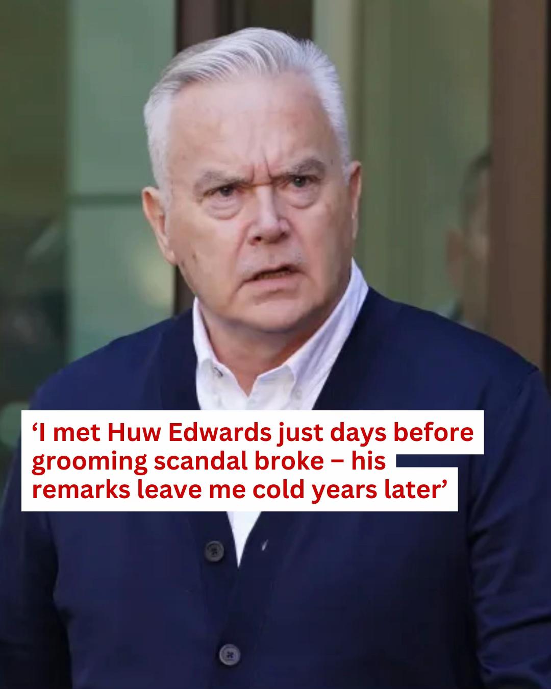 The Sun's deputy TV editor has recalled the sobering comments made by once much-loved presenter Huw Edwards, just days before the scandal that turned his name to dirt. His remarks still leave her "cold" years later. Tap to read more. #HuwEdwards #BBC #Showbiz