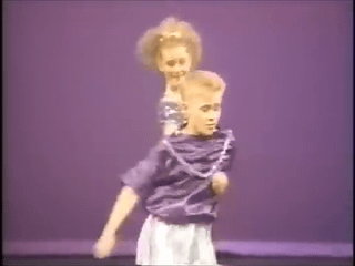 Ryan Gosling at a dance recital back in 1992