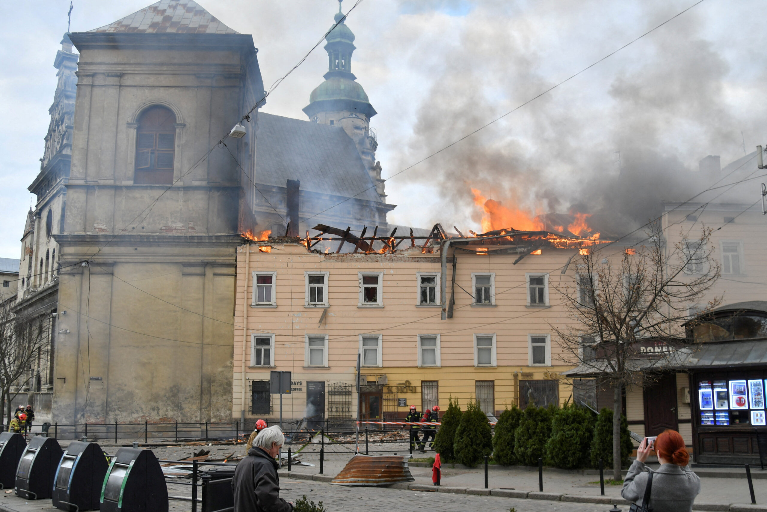 Russia bombs Ukrainian UNESCO site as Putin escalates terror tactics