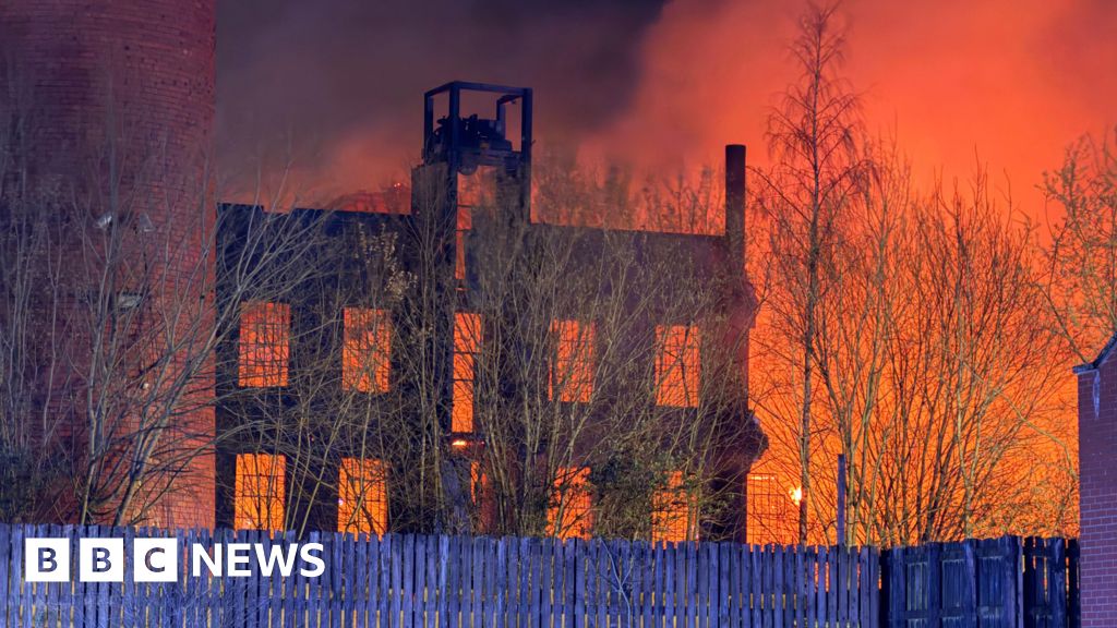 Major fire tears through town's historic mill