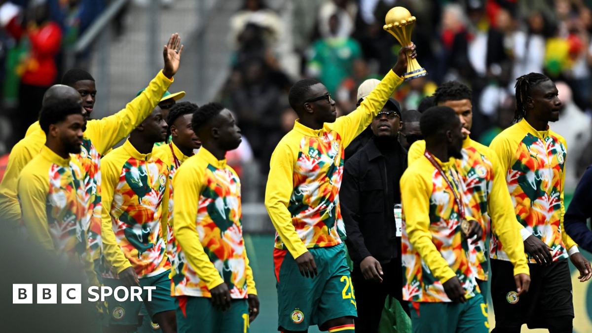 Senegal parade Afcon trophy despite being stripped of title