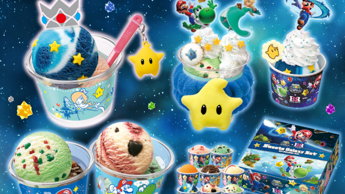 Baskin-Robbins Selling Super Mario Galaxy Ice Cream in Japan