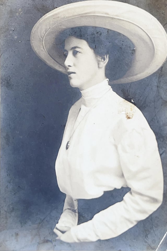 Judy and Her Hat, c. 1905