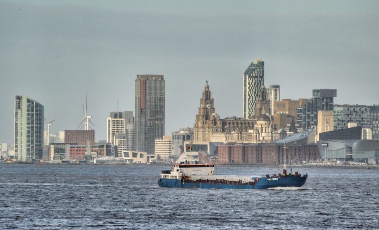Ships on the Mersey and high and low tides on Saturday, April 4