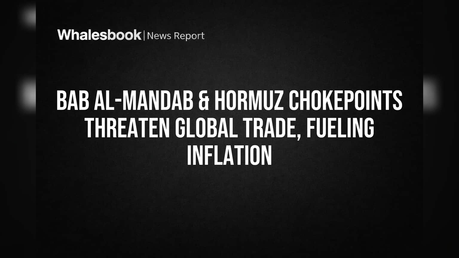 Bab al-Mandab &amp; Hormuz Chokepoints Threaten Global Trade, Fueling Inflation