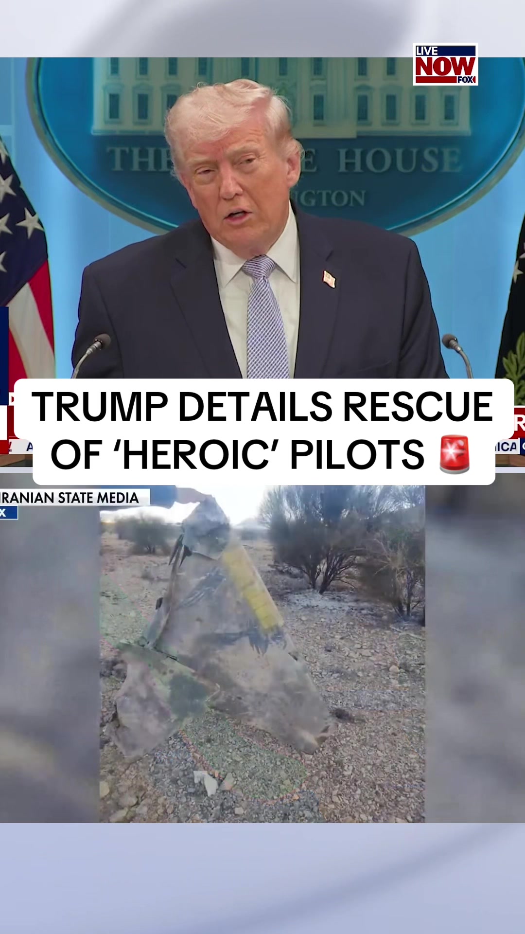 President Trump details rescue of heroic pilots amid Operation Epic Fury. #trump #news #president