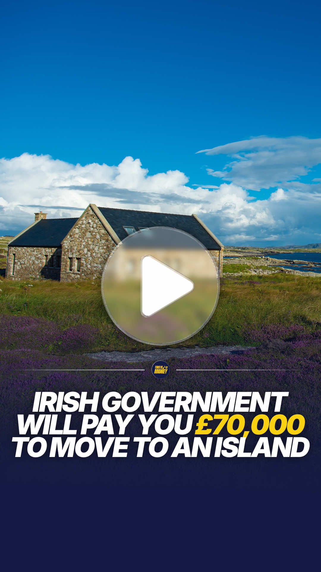 Ireland is offering up to £70,000 to live on a remote island — but it’s not quite as simple as it sounds. The scheme is part of the government’s 'Our Living Islands' plan, designed to boost populations in isolated communities. People can apply for grants of up to £70,000 - but the money must be used to buy and renovate a derelict or vacant property, not as a cash payment for simply moving there. There are also strict conditions: the home must be empty for at least two years, you’ll need to live there long-term (not as a holiday home), and renovation costs can be significant - meaning the grant often doesn’t cover everything. #ThisIsMoney #Money #News #UK
