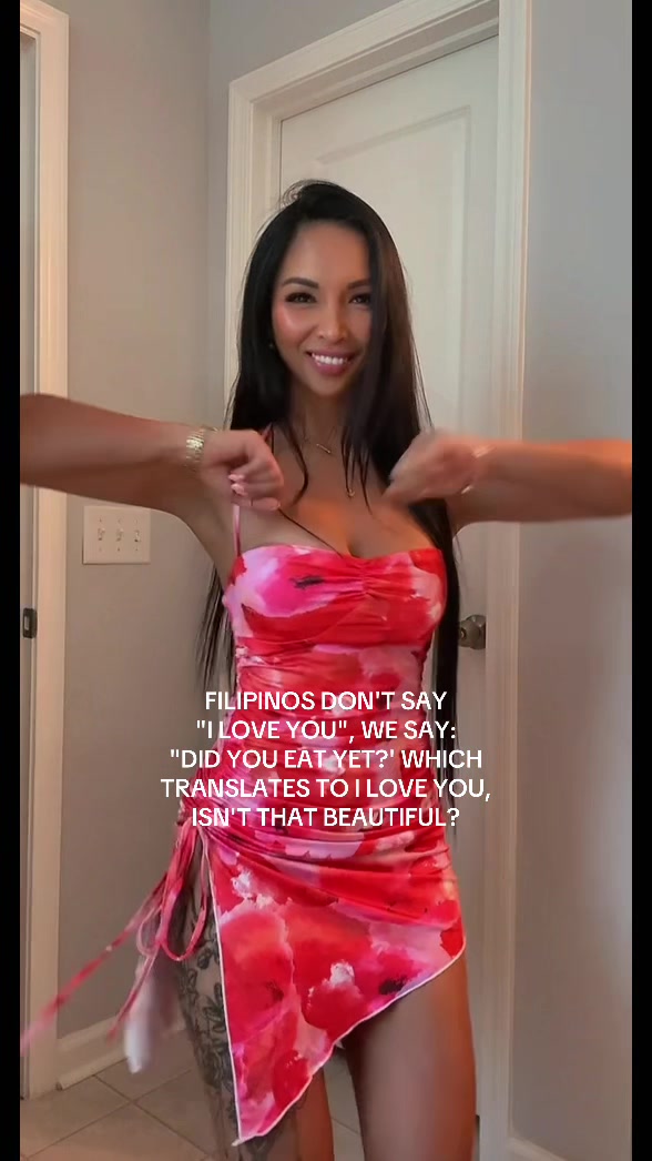 because love sounds like checking if you’re full 🤍 #filipina